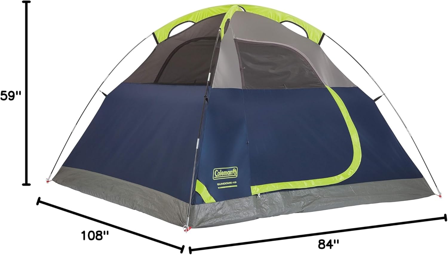Coleman Sundome Camping Tent with Rainfly, 2/3/4/6 Person Tent Sets Up in 10 Mins, Weatherproof Tent for Camping, Festivals, Backyard, Sleepovers, & More - Image 11