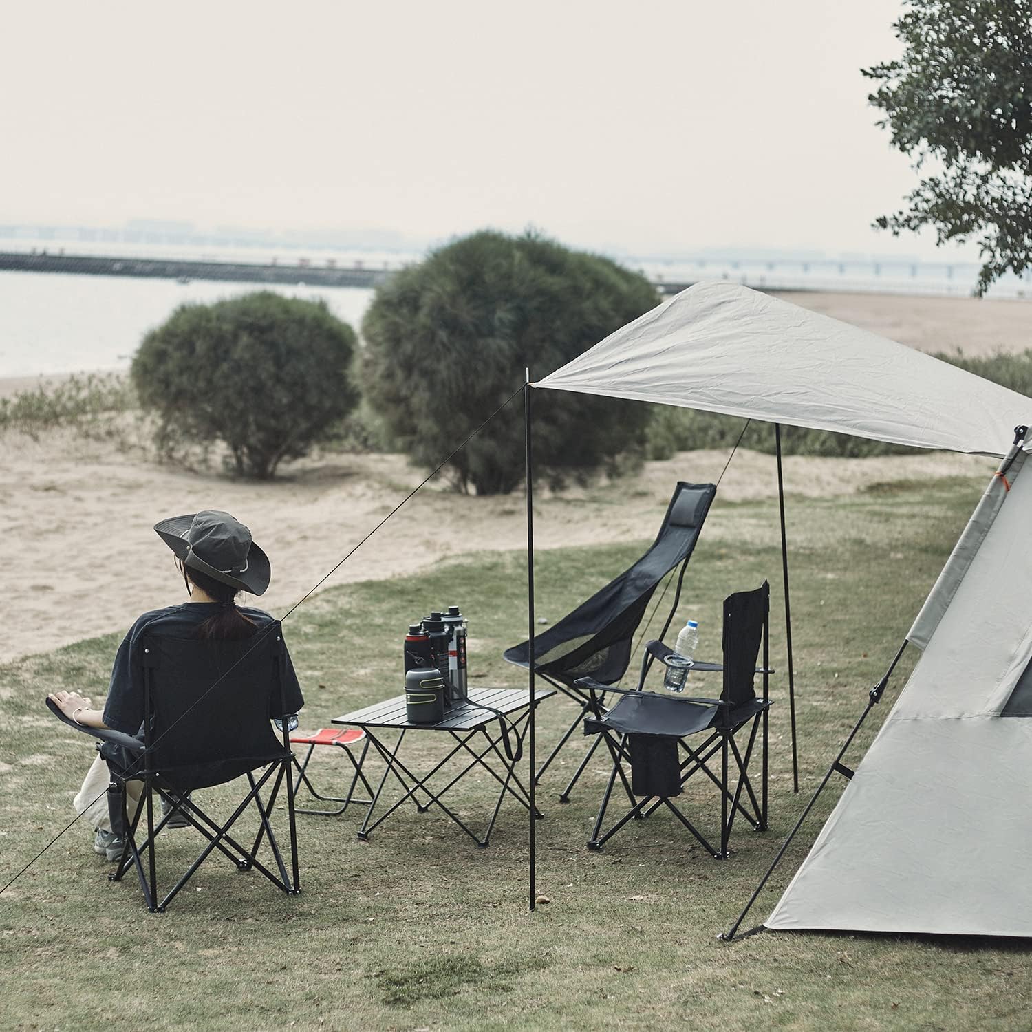 Damei century Portable Camping Chairs Enjoy The Outdoors with a Versatile Folding Chair, Sports Chair, Outdoor Chair & Lawn Chair, Green - Image 2