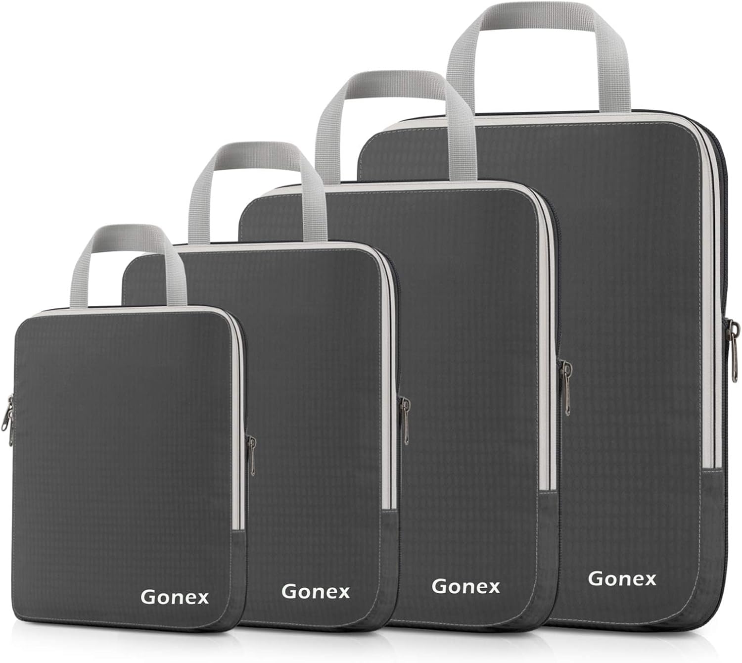 Compression Packing Cubes, 3pcs/4pcs Expandable Storage Travel Luggage Bags Organizers