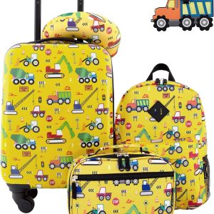 5 Piece Kids' Luggage Set, Cars